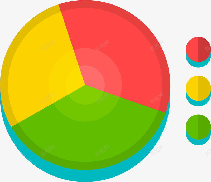 彩色饼状图png免抠素材_新图网 https://ixintu.com ppt图案 彩色 数据 矢量图案 调研 饼状图