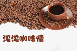 咖啡豆海报元素素材