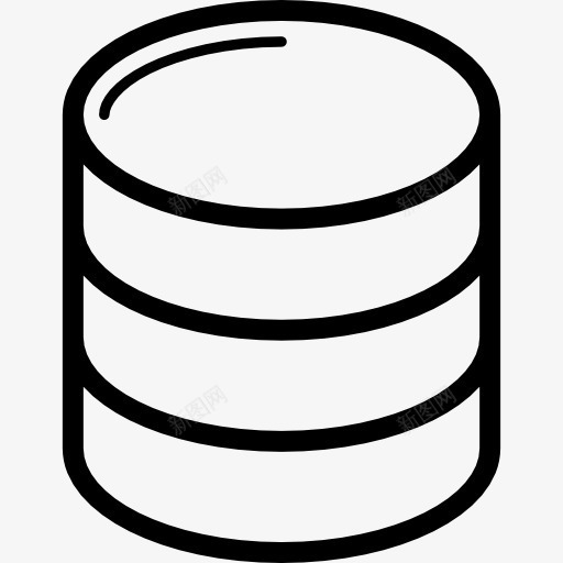 新的数据库图标png_新图网 https://ixintu.com 技术 数据存储 数据库 文件存储