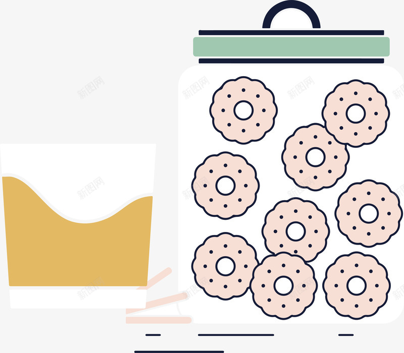 手绘线条时尚甜品美食饼干矢量图ai免抠素材_新图网 https://ixintu.com 卡通 卡通点心 卡通甜品 卡通蛋糕 卡通食物 卡通饼干 手绘点心 手绘食物 点心 甜品 矢量图 美食 蛋糕 食物 饼干