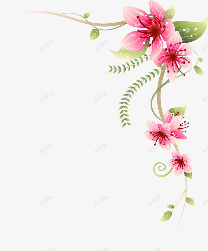 手绘质感合成花朵花卉文理图案png免抠素材_新图网 https://ixintu.com 合成 图案 文理 花卉 花朵 设计 质感