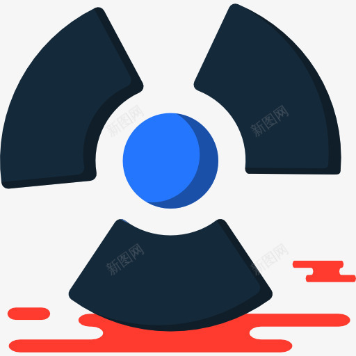 辐射图标png_新图网 https://ixintu.com 功率 放射性 标志 核辐射 能源 警惕