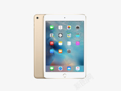 数码iPad土豪金ipadmini4正反面高清图片