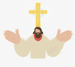 耶稣头像创意彩绘耶稣信徒高清图片