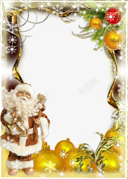 平面圣诞圣诞框架平面高清图片