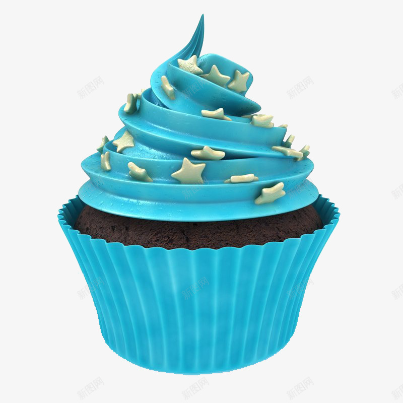 蓝色法式甜品png免抠素材_新图网 https://ixintu.com 小蛋糕 星星 星星蛋糕 法式甜品 甜品 蓝色法式甜品 蓝色蛋糕
