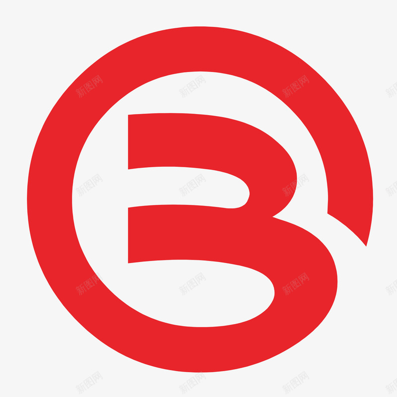 红色圆形北京银行logo矢量图图标eps_新图网 https://ixintu.com 商务 圆弧 服务 标签 红色 财经 金融 银行logo 矢量图