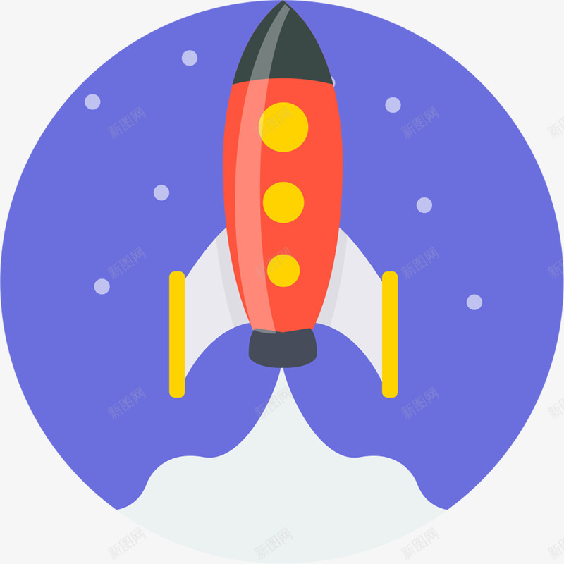 火箭ColorFlaticons图标png_新图网 https://ixintu.com Rocket 火箭