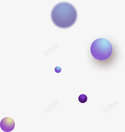 紫色模糊漂浮圆球png免抠素材_新图网 https://ixintu.com 圆球 模糊 漂浮 紫色