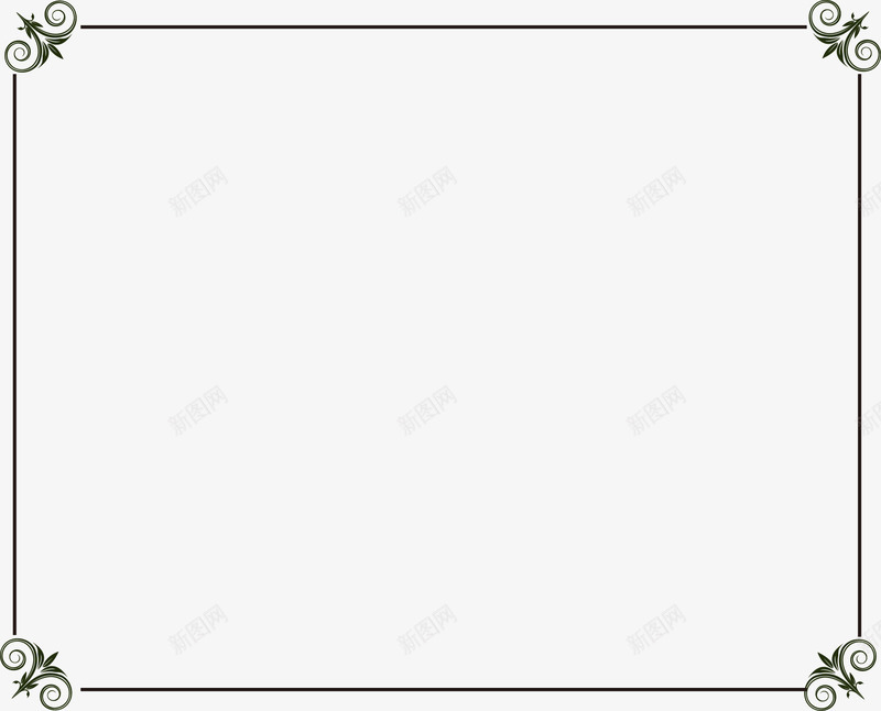边框png免抠素材_新图网 https://ixintu.com 剪影 复古 底纹 欧式 花边 边框