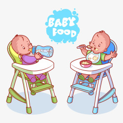 婴儿餐椅婴儿高清图片