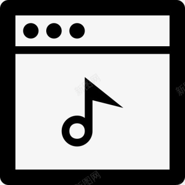 音频网站浏览器接口布局音乐网站图标图标