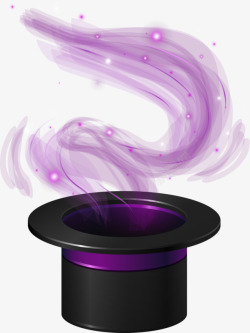 帽子魔术师紫色魔法帽高清图片