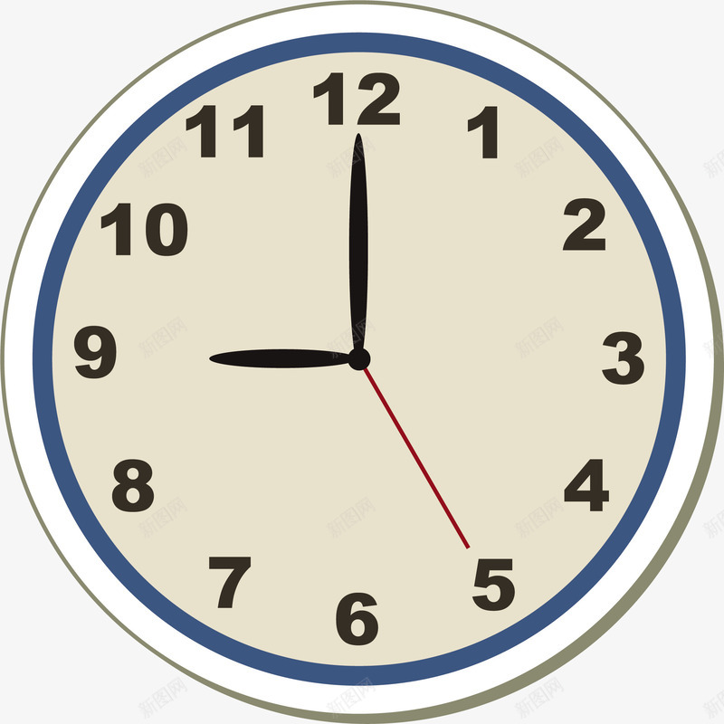 钟表矢量图图标eps_新图网 https://ixintu.com 挂钟 时间 表 表图标 钟表 矢量图