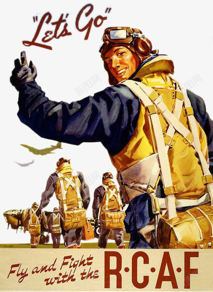 二战飞行员海报png免抠素材_新图网 https://ixintu.com 二战 海报设计 装饰图案 飞行员