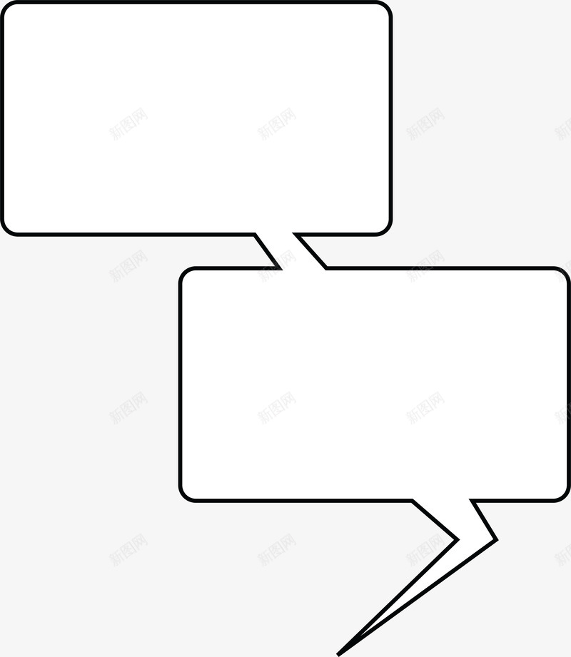 边框对话框png免抠素材_新图网 https://ixintu.com talk 对话框 文字背景 标签 色彩 语言 边框