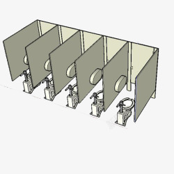 精致公厕内部图素材