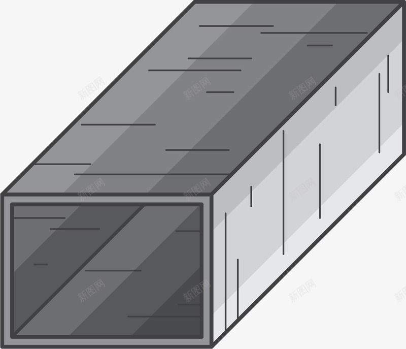 方形透视钢材矢量图ai免抠素材_新图网 https://ixintu.com 卡通矢量钢材 卡通钢材 方形 方形钢材 矢量钢材 透视 金属材料 矢量图