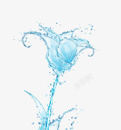 蓝色样式卡通简约水资源相关插画装饰高清图片