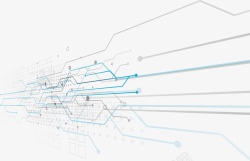 网络结构蓝色科技感网络线条矢量图高清图片