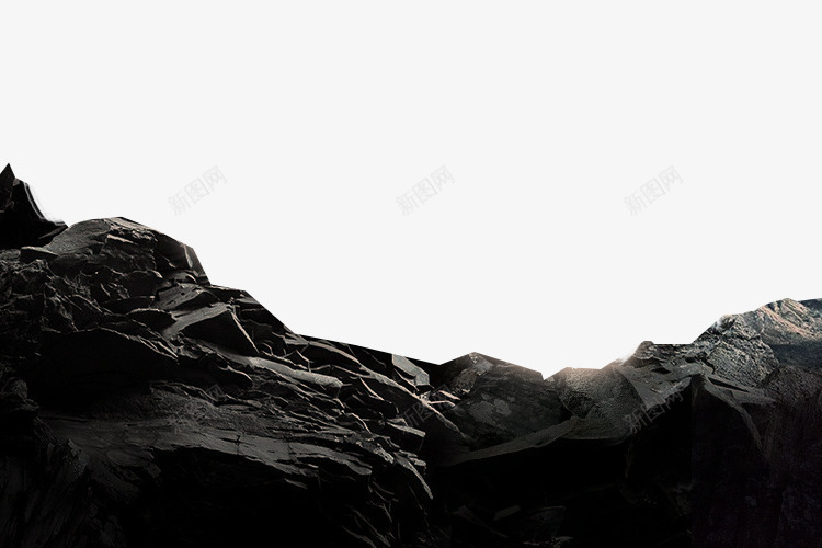 黑色岩石悬崖png免抠素材_新图网 https://ixintu.com 岩石 岩石素材 悬崖 悬崖素材 黑色岩石