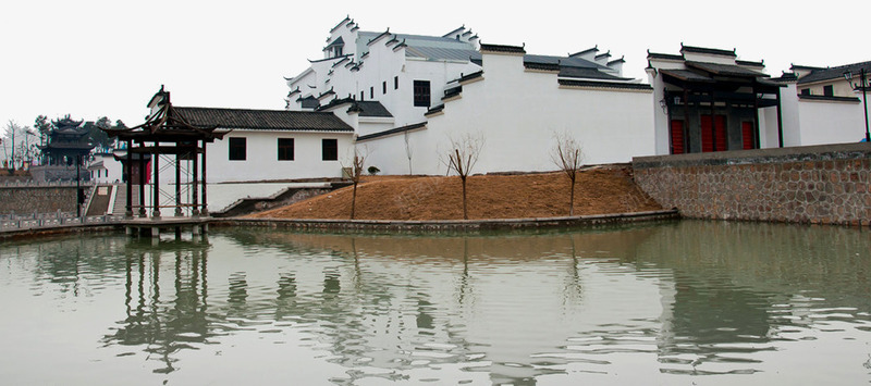 徽派民居png免抠素材_新图网 https://ixintu.com 倒影 古建筑 古文化 古镇 古镇封面 徽文化 徽派 徽派古镇 徽派屋檐 老宅