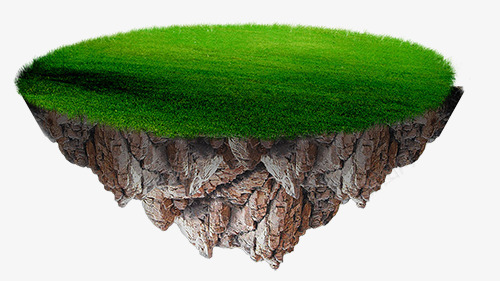 创意悬浮在空中的草地png免抠素材_新图网 https://ixintu.com 创意悬浮在空中的草地 绿色 草坪
