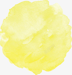 黄色晕染夏天黄色水彩墨点矢量图高清图片