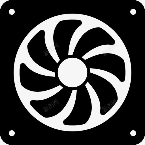大电风扇图标png_新图网 https://ixintu.com 发电机 旋转 涡轮冷却器 热 电风扇广告 风扇 风扇logo