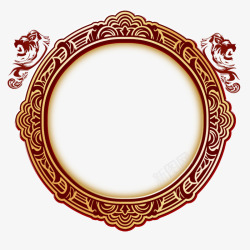 中秋节中秋节圆形边框装饰免素材