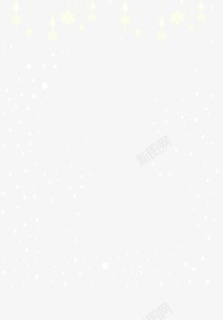 雪杉图案雪花型垂帘高清图片