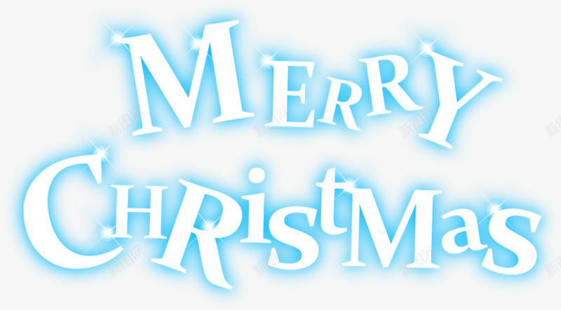 Merrychristmaspng免抠素材_新图网 https://ixintu.com 十二月 喜庆 圣诞节 梦幻 节日 英文字 飘雪