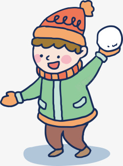 投掷雪球用力投掷雪球的男孩高清图片