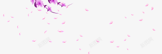 紫色花瓣漂浮装饰png免抠素材_新图网 https://ixintu.com 新图网 漂浮 紫色 花瓣 装饰