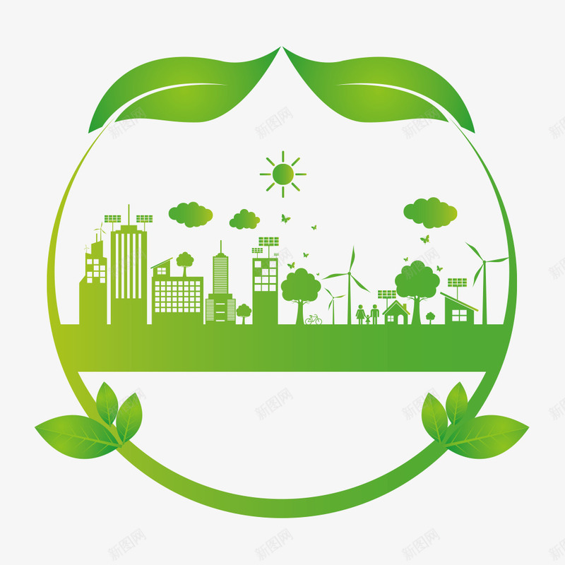 环保建筑png免抠素材_新图网 https://ixintu.com 地产 城市 城镇 建筑 房子 环保建筑 都市 高楼
