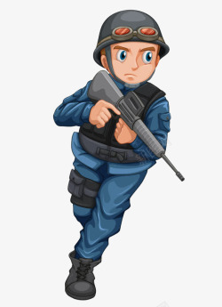 卡通小士兵素材