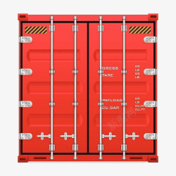 一个集装箱红色精致的一个集装箱高清图片