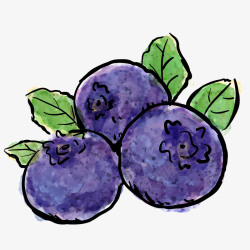 彩绘水果卡通手绘水果植物矢量图高清图片