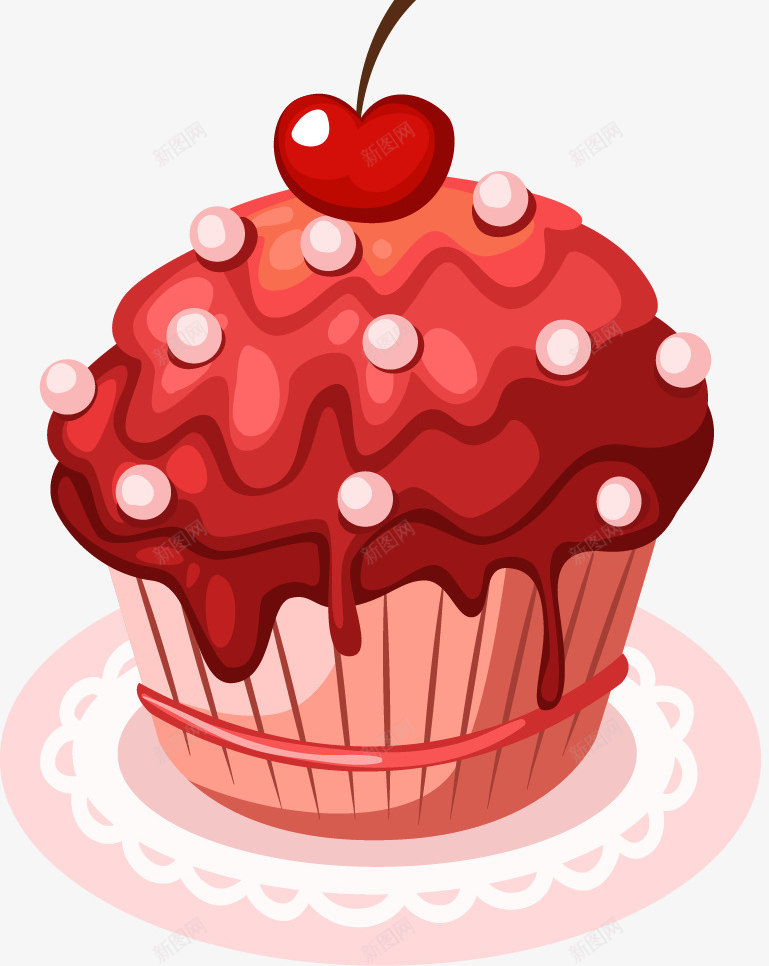 纸杯蛋糕片png免抠素材_新图网 https://ixintu.com AI 奶油 巧克力 广告设计 玛芬蛋糕 纸杯蛋糕 草莓 蕾丝 蝴蝶结 设计