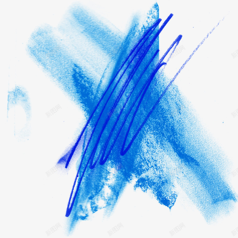 粉笔线条涂鸦图案png免抠素材_新图网 https://ixintu.com 免抠 图案 效果 涂鸦 粉笔 粉笔线条 线条 蓝色 装饰