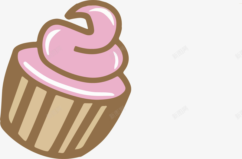 可爱的草莓小蛋糕图标png_新图网 https://ixintu.com 可爱 巧克力蛋糕 手绘烘培 手绘烘焙矢量图 烘焙图标 甜点 粉色 草莓小蛋糕