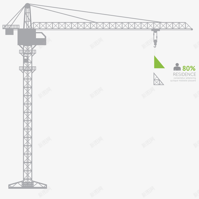 工地塔吊png免抠素材_新图网 https://ixintu.com 工具 工地 工地塔吊 建筑 房地产 施工 维修