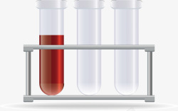 白色试管矢量图素材