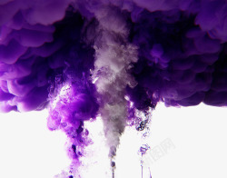 透明紫色的云素材