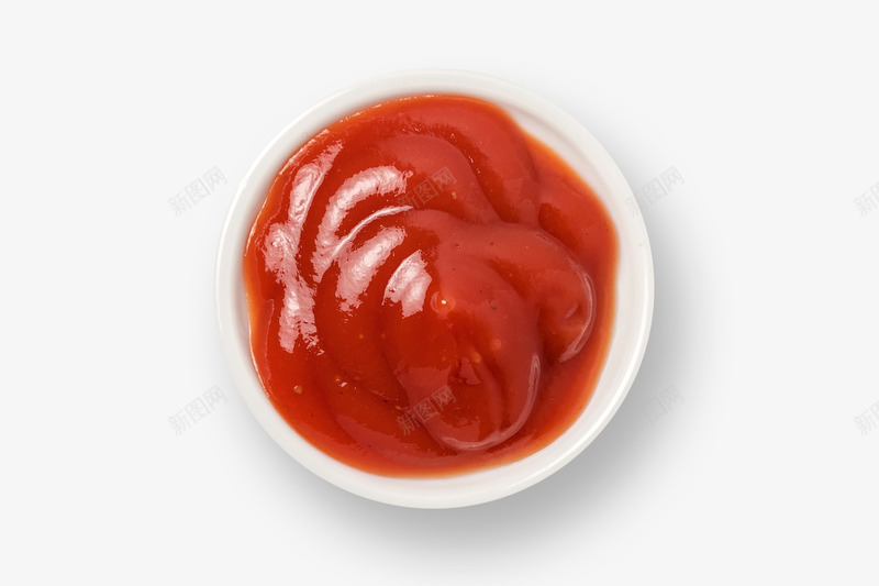 快餐的美味番茄酱psd免抠素材_新图网 https://ixintu.com 产品实物 实物 番茄酱 白色小碟子 精致 西红柿