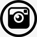 圆Instagram社会社交网站图标图标