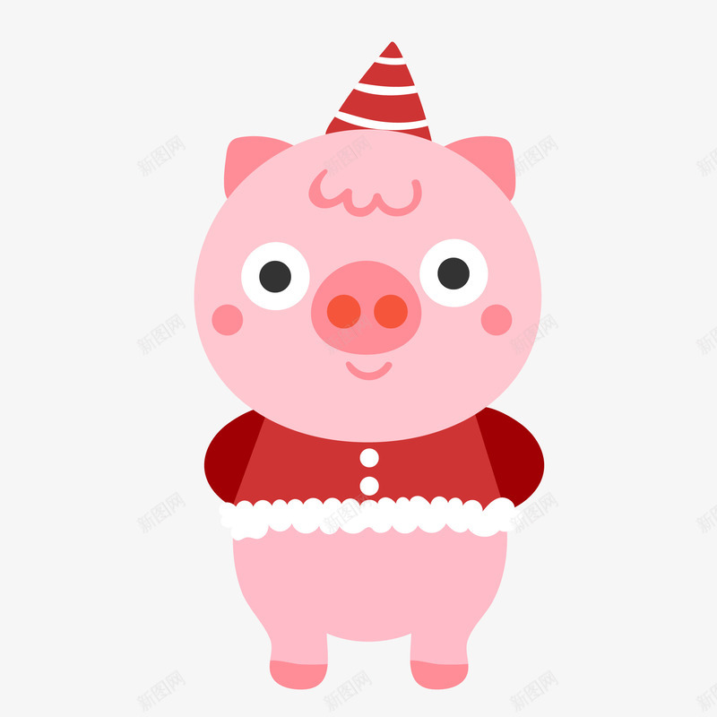 可爱卡通pig圣诞节新年矢量图eps免抠素材_新图网 https://ixintu.com pig 卡通可爱 可爱 可爱卡通 圣诞节矢量 新年卡通 矢量卡通 矢量图