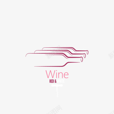 元素红酒logo图标图标