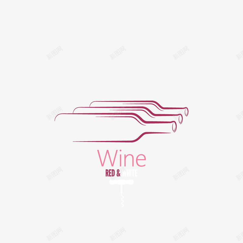 元素红酒logo图标png_新图网 https://ixintu.com logo 矢量元素 红酒 装饰图案 酒瓶