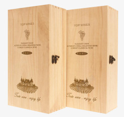 木质红酒桶红酒木盒高清图片